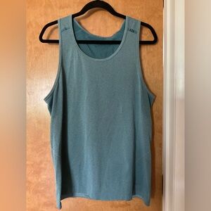 Lululemon Men’s Heathered Teal Metal Vent Tank Top Size M